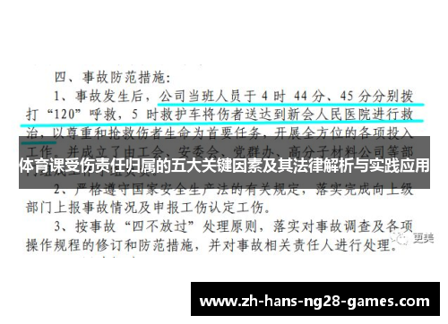 体育课受伤责任归属的五大关键因素及其法律解析与实践应用